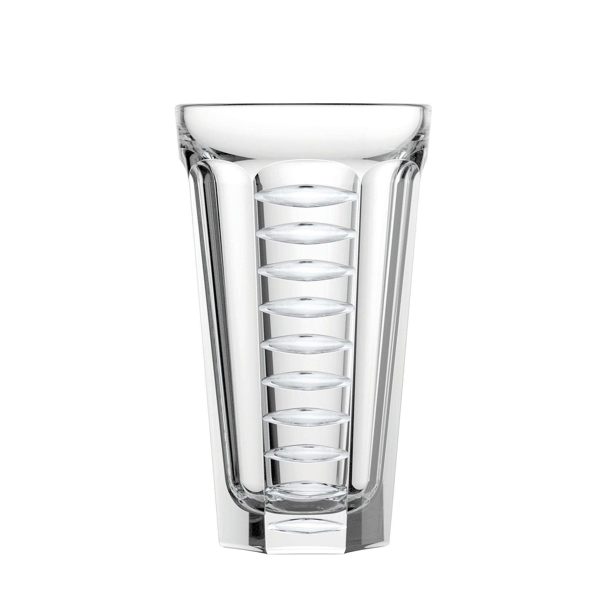 Drikkeglas i gennemsigtigt glas med 10 riller fra La Rochere i serien Saga Amande.