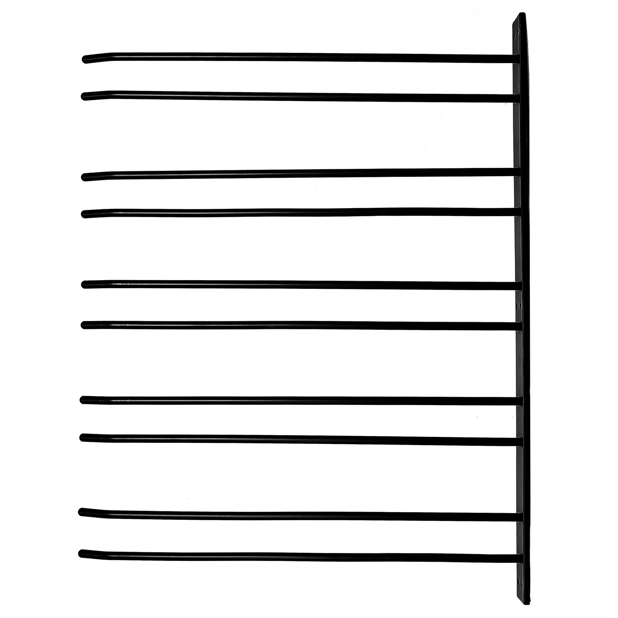 Vinglasholder til væg med plads til 20 glas i farven sort