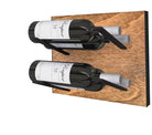STACT Pro L-type vinreol i sort birk med label ud design, der fremviser flaskernes etiketter tydeligt. Perfekt til præsentation og sikker opbevaring af dine vinflasker.