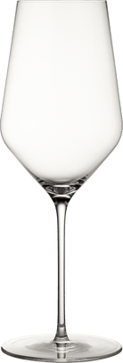 Zalto hvidvinsglas med slank stilk og elegant, bred skål, designet til at fremhæve de fineste aromaer og smagsnuancer i hvidvin. Mundblæst blyfrit krystalglas, kendt for sin klarhed og holdbarhed. 